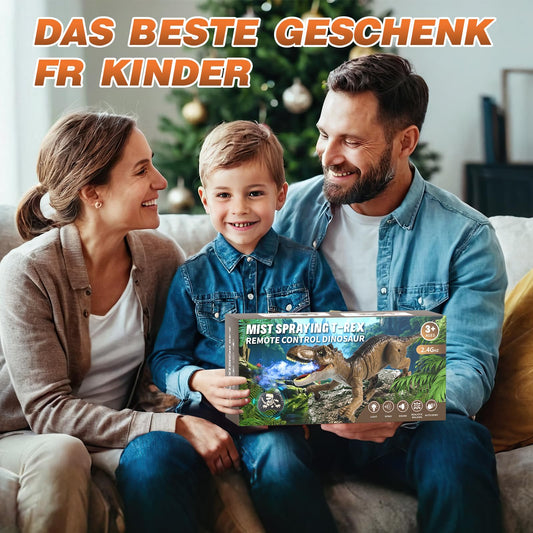 Sunrad Ferngesteuertes Dinosaurier Spielzeug mit Sprühen, Lichtern und Brüllen, Gehen, Wiederaufladbar Elektronik T-Rex Dino Spielzeug, Kinderspielzeug für Jungen Mädchen ab 3 4 5 6 Jahre